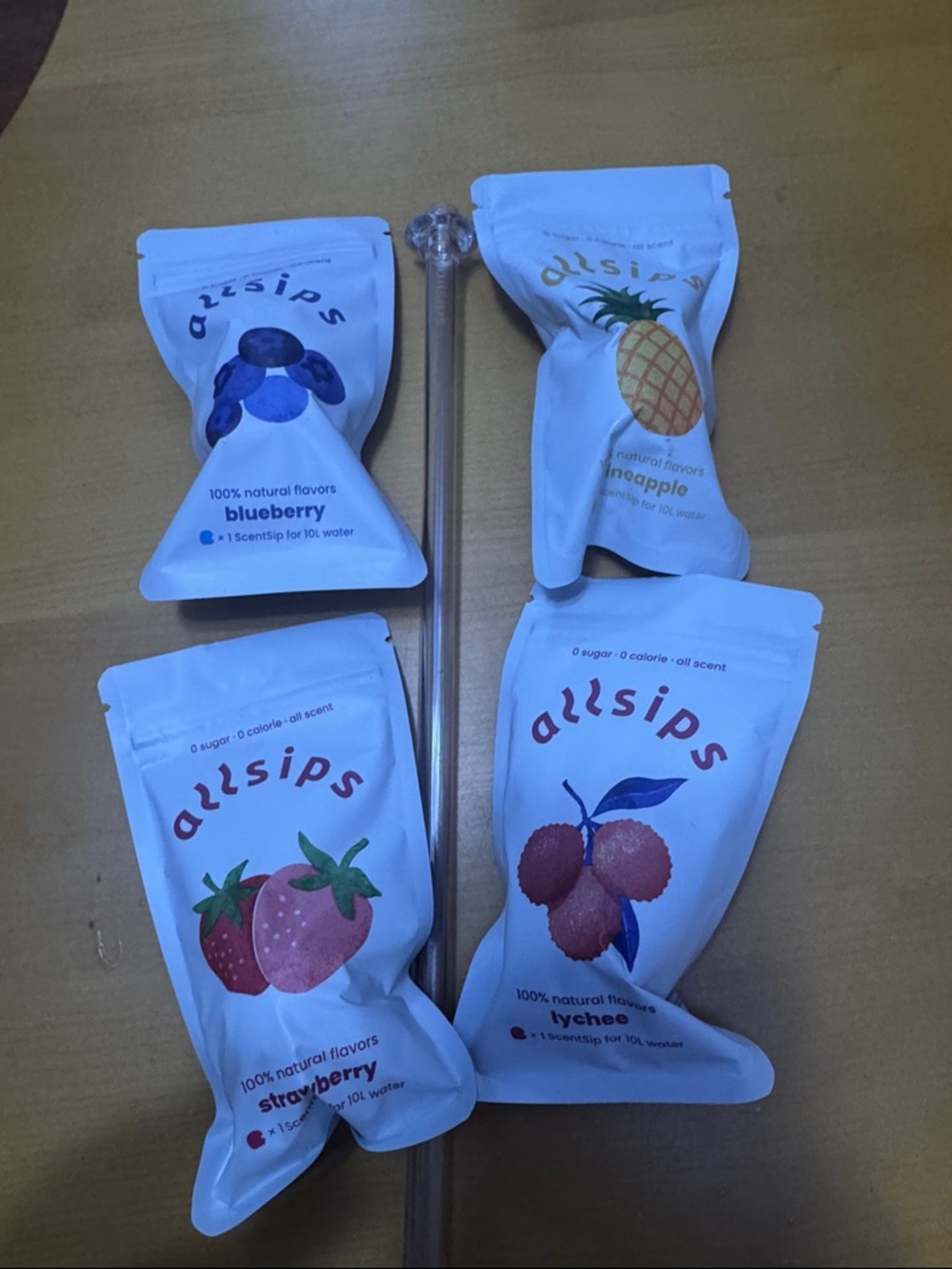Allsips Fruit Scent Pouches - Blueberry, Pineapple, Strawberry, Lychee